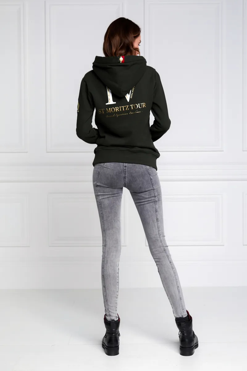 Holland Cooper Heritage Hoodie Ladies in Racing Green-4